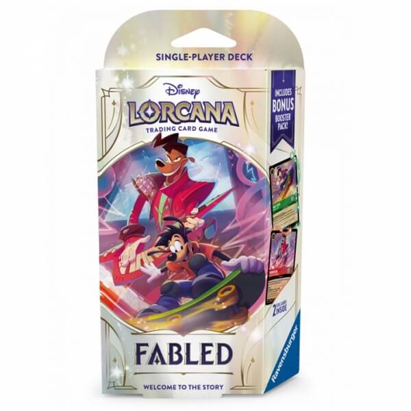 Disney Lorcana TCG: Fabled - Starter Deck - Powerline and Max Goof (Emerald and Ruby)