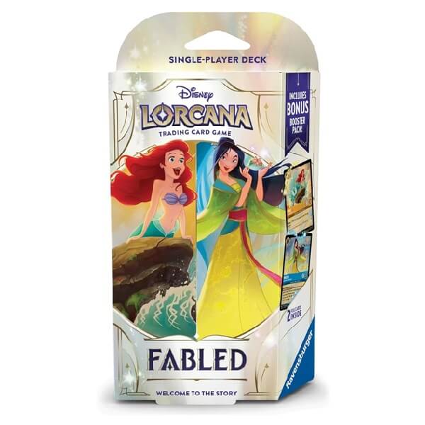Disney Lorcana TCG: Fabled - Starter Deck - Ariel and Mulan (Amber and Sapphire)