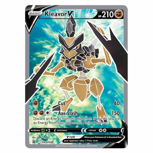 Pokémon piece card Kleavor V SWSH248
