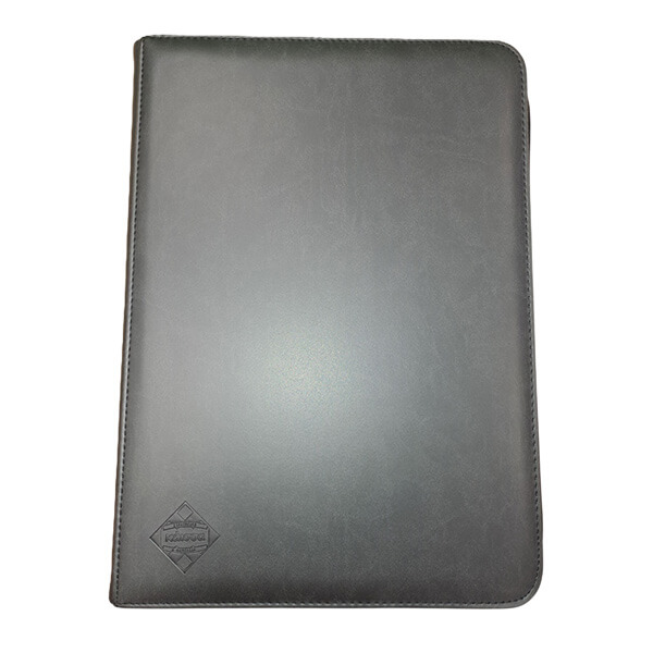 9-Pocket Premium Zippered Binder - Black