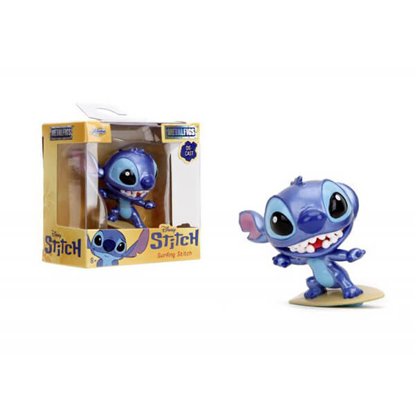 Stitch metal figurine - Surfing Stitch - 5 cm