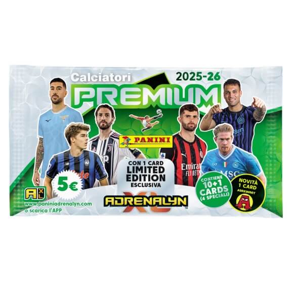 Soccer cards Panini Serie A 2025/2026 - ADRENALYN XL Premium pack