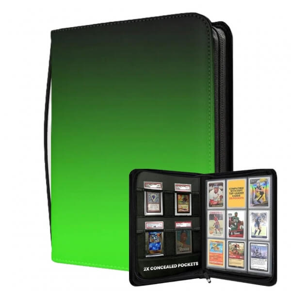 Top Loader Binder Evoretro Shield+ 216 pockets (3x3) - Neon Green