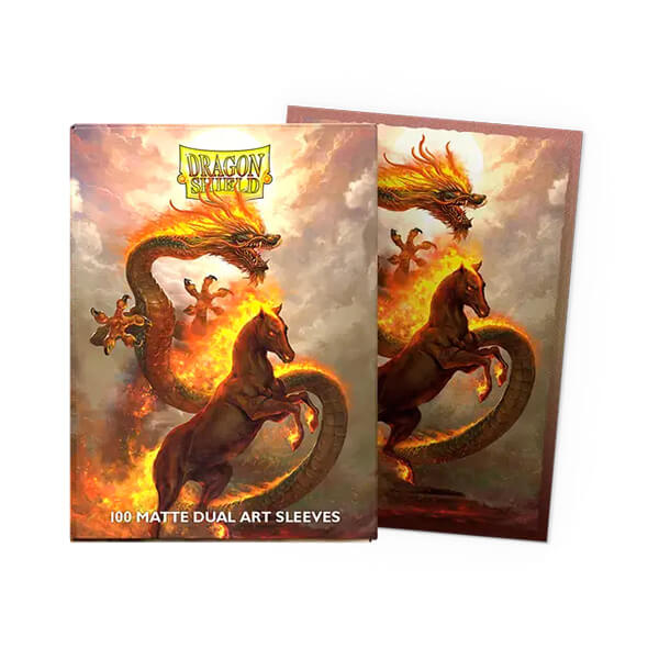 Dragon Shield Matte Dual Art Sleeves - Fire Horse 2026 - 100 pcs