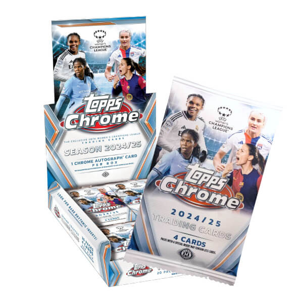 2024-2025 Topps Chrome Soccer UEFA Women's Champions League - Hobby Pack