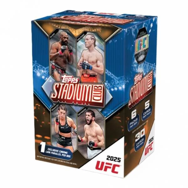 2025 Topps Stadium Club Chrome UFC Blaster Box - MMA Collectible Cards