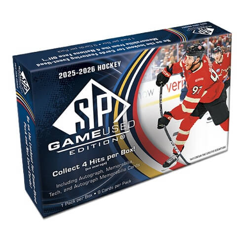 2025-2026 NHL Upper Deck SP Game Used Hockey Hobby box - hockey cards