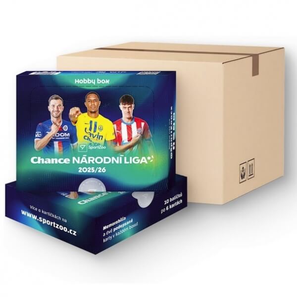 Football cards Chance National League 2025-2026 Hobby case