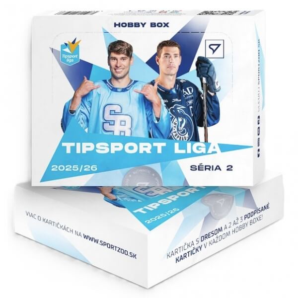 Hockey cards Tipsport league SK 2025-2026 - Hobby box - 2. série