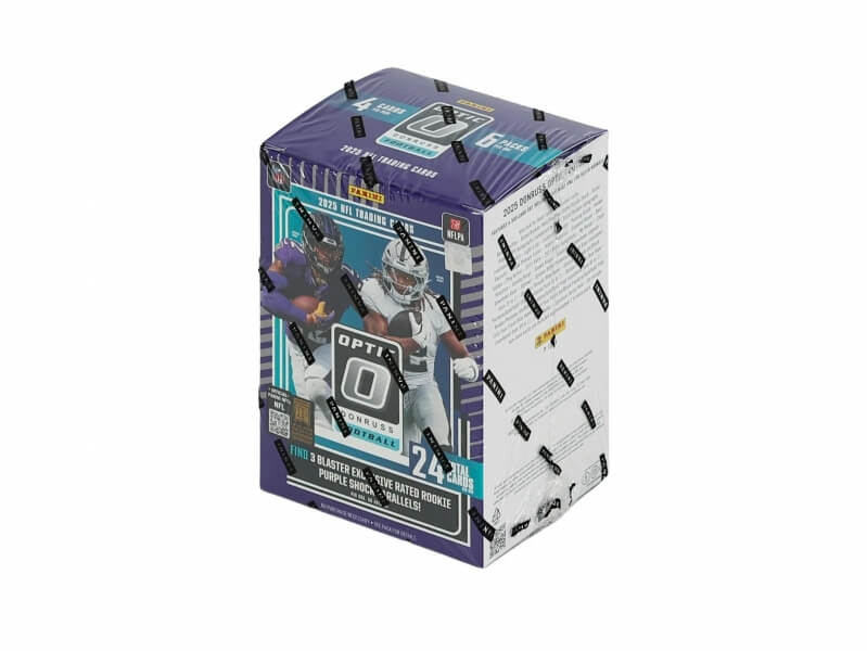 2025 Panini Donruss Optic Football Blaster Box (Purple Shock Parallels) - NFL Football Cards