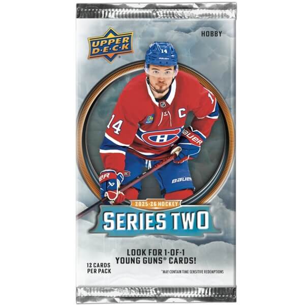 2025-2026 NHL Upper Deck Series Two Hobby Pack - hockey cards