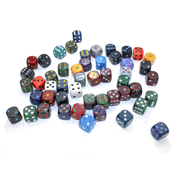 D6 Loose Speckled Dice 12 mm CHX29322 - 1 pc