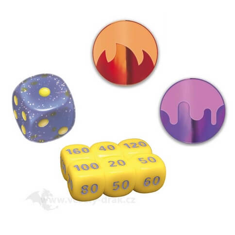 Pokémon Dice and Tokens from Miraidon League Battle Deck