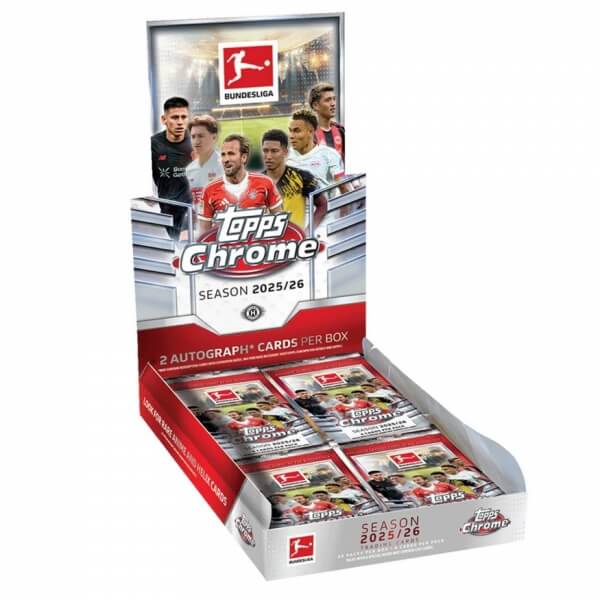 2025-2026 Topps Chrome Bundesliga Hobby Box - football cards