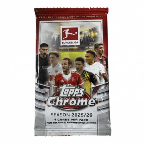 2025-2026 Topps Chrome Bundesliga Hobby pack - football cards