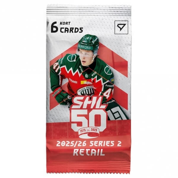 2025-2026 Svenska hockeyligan SHL 2. series Retail pack - hockey cards