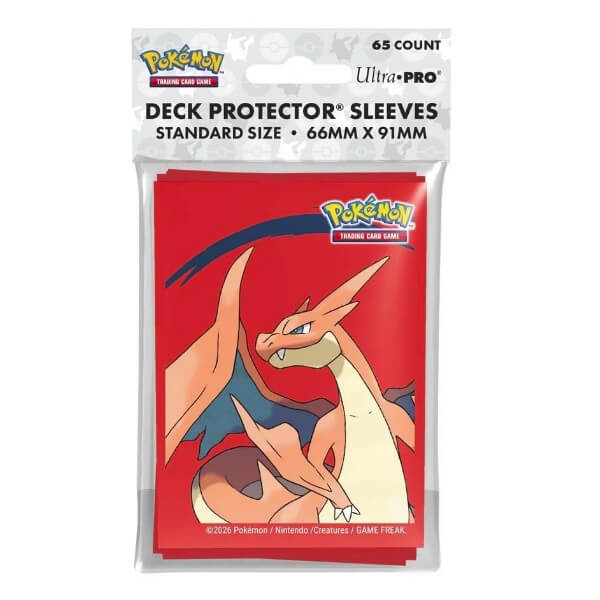 Pokémon Mega Charizard Y card sleeves - 65 pcs