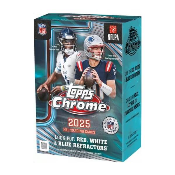 2025 Topps Chrome Football Blaster Box - NFL Cards