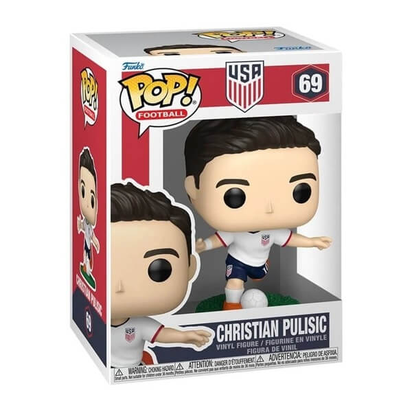 POP! Football USA figurine #69 - Christian Pulisic 9 cm