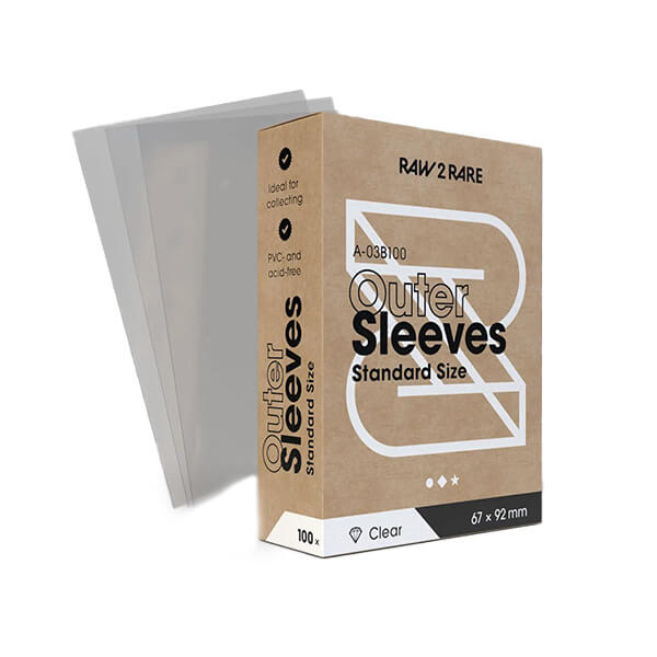 Raw2Rare Standard Size Transparent TCG Card Sleeves