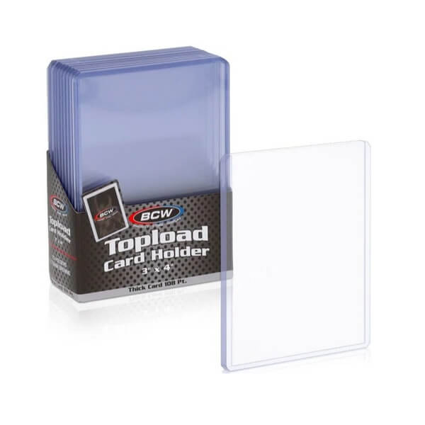 Toploader BCW 3x4 Thick Cards 108 PT - 10 pcs
