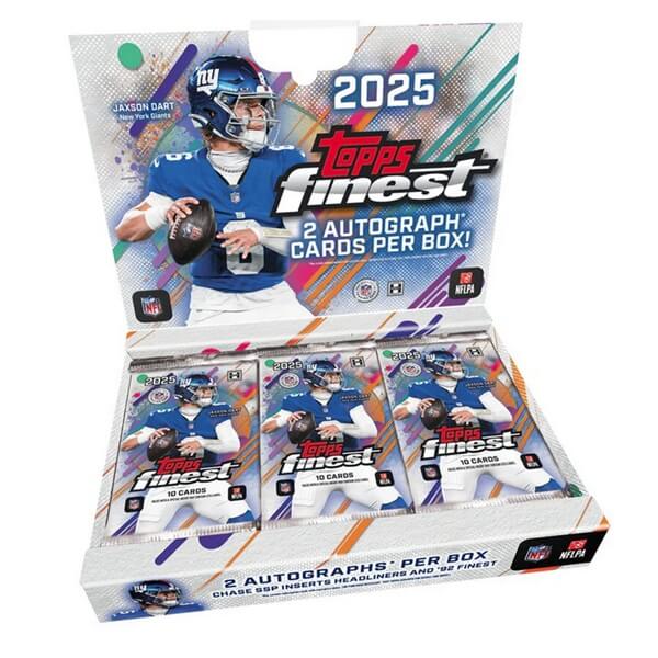 2025 Topps Finest Football Hobby Box - NFL Cards