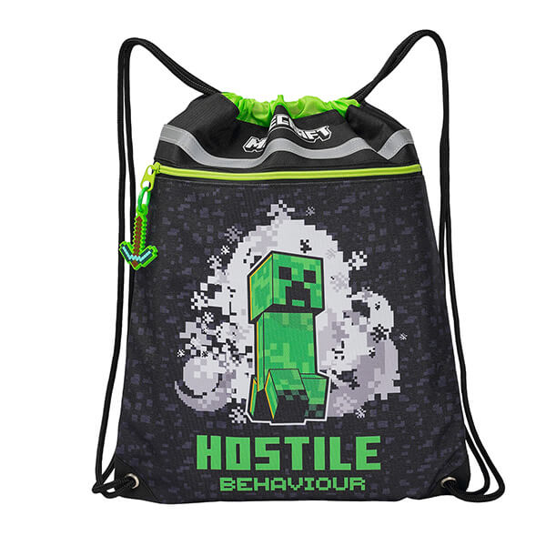 Minecraft gym bag or shoe bag 