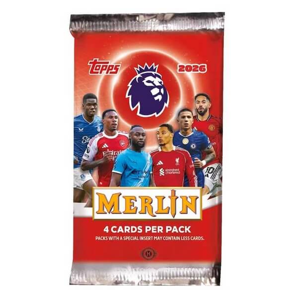 Topps 2026 Merlin Premier League Hobby Pack - Soccer Cards 
