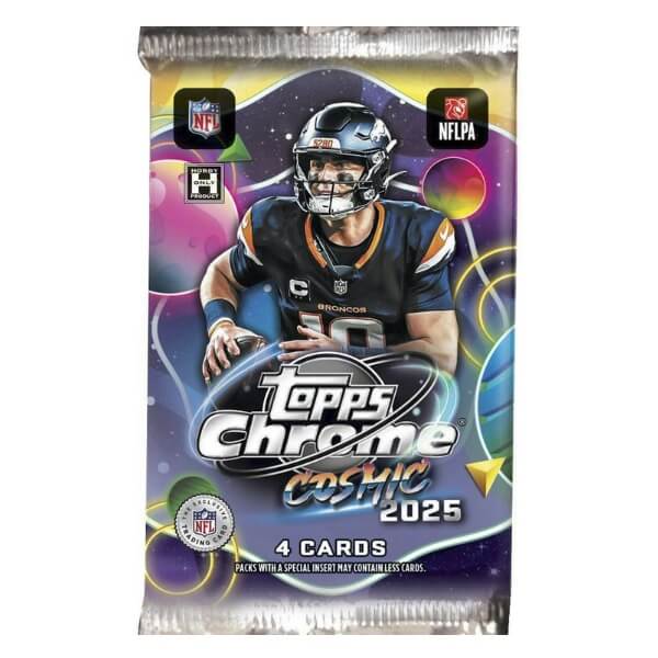 2025 Topps Chrome Cosmic Football Hobby Pack - NFL Cards