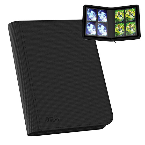 Ultimate Guard 4-Pocket ZipFolio XenoSkin Black Card Album