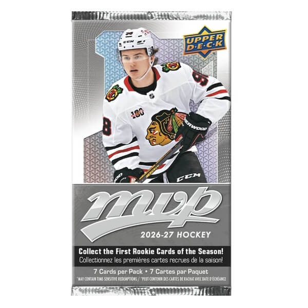 2026-2027 NHL Upper Deck MVP Retail Pack - Hockey Cards