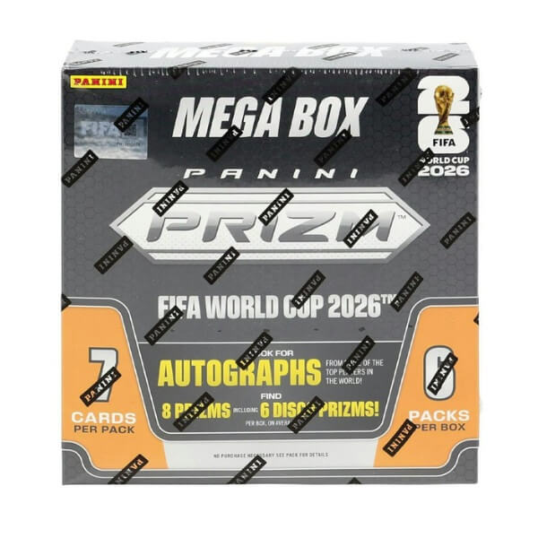 2026 Panini Prizm FIFA World Cup Soccer Mega Box - soccer cards