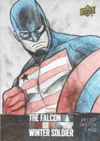 Upper Deck The Falcon &amp;amp; the Winter Soldier Hobby card Artist sketch