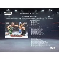 2025 Topps Stadium Club UFC Hobby Box - MMA Collectible Cards