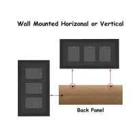 Evoretro wooden frame for 3 graded cards with UV protection