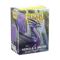Card Sleeves Dragon Shield Matte Dual Sleeves - Nebula and Silver - 100 ks