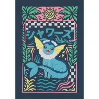 Pokémon t-shirt Vaporeon - motif on the back