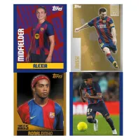 Football Stickers and Album Topps Barcelona 2025/2026