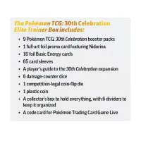 Pokémon Cards: ETB 30th Celebration Elite Trainer Box Contents
