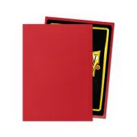 Dragon Shield Standards Card Sleeves - Matte Crimson